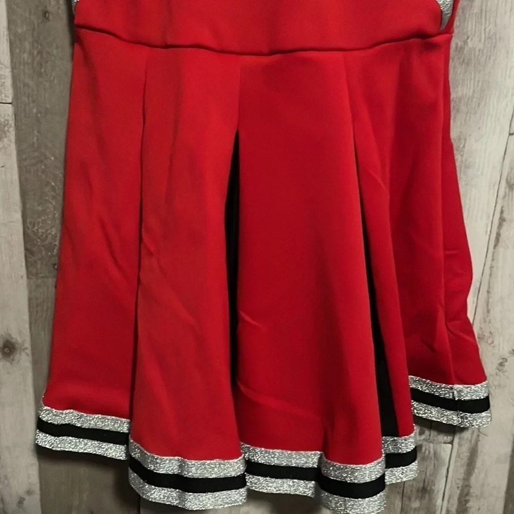 Spirit Red Cheer Costume Dress Up Play Halloween Size large
